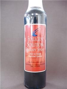 Folligen Solution Therapy Spray 8oz Copper Peptide Hair Regrowth