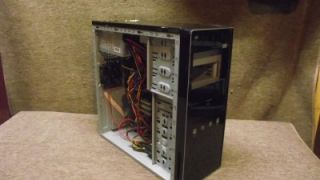   Antec Sp 350 Power supply, An ASROCK P4VM800 Mobo, The processor is