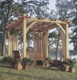 Build To Suit Pavilion Pergola Plans, Trellis, Arbor S