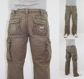 True Religion Brand Jeans Mens Casual Anthony Cargo Pants Trousers 