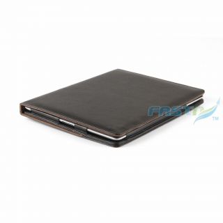 Smart Black Leather Case Cover for Apple iPad 2 Screen Protector 