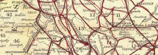 ENGLAND WALES Railroads canals Archer Dugdale, c1840 map