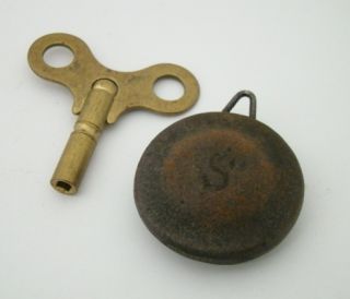 Antique Sessions Mantel Clock Key Pendulum Set for Parts