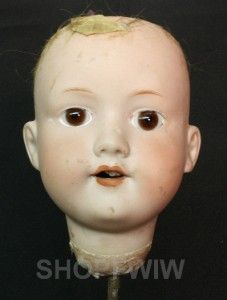 Antique Vintage Armand Marseille Bisque Doll Head Style 390 Circa 1890 