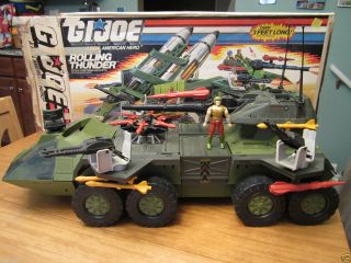   JOE ROLLING THUNDER with ARMADILLO 1988 Vehicle Complete with Box TOYS