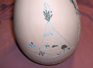 arapaho native american pottery jug pitcher dianne mcgowan