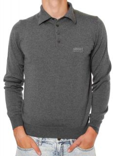 Armani Sweater T Shirt Man Sz M 35 Sale HCM18MHC11M Greys