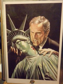   Biting Statue of Liberty Alex Ross Art Political Art Collection