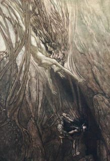 WONDERFUL COLOR AND BLACK AND WHITE ILLUSTRATIONS BY ARTHUR RACKHAM