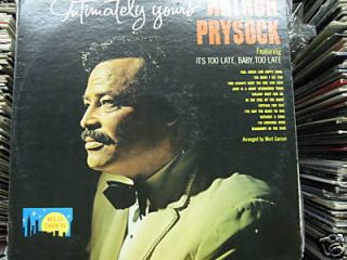 Arthur Prysock Intimately Yours Jazz LP