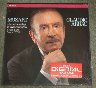   Piano Sonatas & Adagio in B Minor C. Arrau Philips Digital Sealed LP