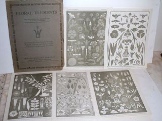 Very Rare Floral Elements Arthur W Scribner By Milton Bradley Company 