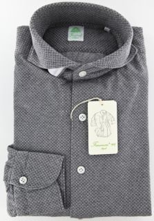 375 finamore napoli gray shirt m m our item fn7700