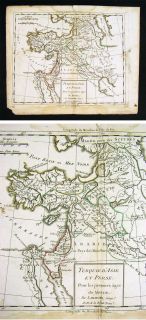 1795 Delamarche Map   Asia Minor Turkey Persia Iraq Iran Palestine 