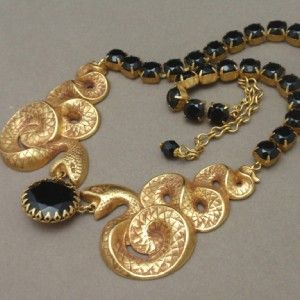 snake necklace sue askew london vintage
