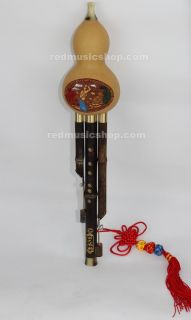 Chinese Folk Muscical Instument Hulusi Gourd Flute