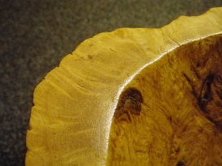 Great Natural Organic Burl Bowl Lacey Maple