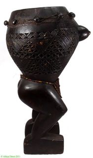Akan/Asante /Fante Figural Drum Ghana African