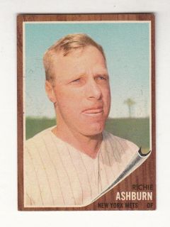 Richie Ashburn 213 New York Mets of 1962 Topps NMMT