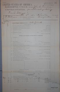 Morganton Asheville NC. Moonshine Whiskey 1886 Warrant Document & Free 