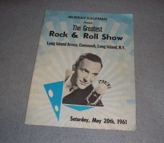   Murray The K Long Island Commack Arena Rock Roll Show Program