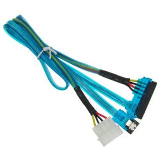   to 4 Pin IDE Hard Disk Power Serial ATA Data Cable Connetors