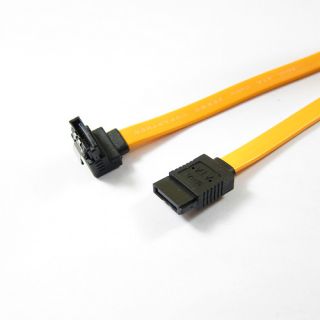 Right Angle Serial ATA SATA II Data Cable Lead w Clip