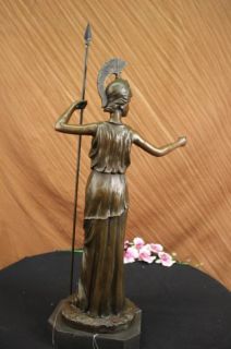   Marble Art Goddess Wisdom Athena God of War Statue Sculpture