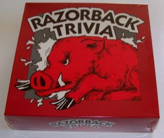 Arkansas Razorbacks Vintage Trivia Game   GREAT Christmas Gift   New 