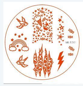 2012 New Stamping Device Nail Art Plate MLS301