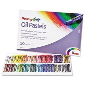 Oil Pastels 50 Color Set Kids Drawing Art Supplies New