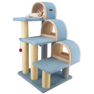 Armarkat 3 Level Kitty Cat Condo House & Scratching Posts ~ B3803 