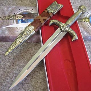 KING ARTHUR Medieval DAGGER / Short Sword With Scabbard Sheath