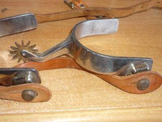   Sliester Marked Spurs Working Cowboys Spurs & Straps Made Auberry, CA