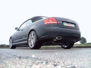 Audi RS4 B7 Exhaust Milltek Cat Back Resonated Inc Valves Polished 