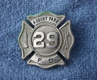 Obsolete Asbury Park 29 NJ Fire Department Badge
