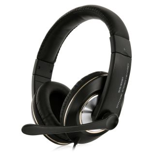    Audio On Over Ear Noise Cancelling Stereo Black Headphones Headset