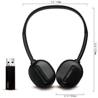 Brandrapoo H1030 Wireless Stereo Headset Audio Microphone Rechargeable 