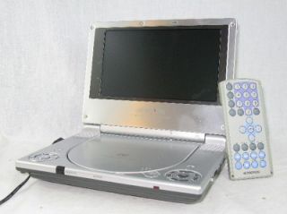 audiovox d1705 portable dvd player w cord remote
