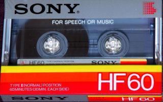 Sony HF 60 SEALED Audio Blank Cassette Tape