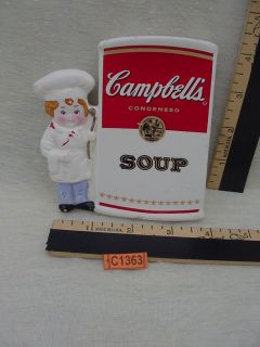 1997 Campbells Soup Campbells Kids Ceramic 4 5x4 Spoon Rest Holder 