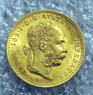1915 Austria 1 Gold Ducat Coin UNC 3 49 23 3 4 Carat Gold