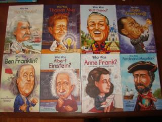 Lot 10 Who Was Childrens Biography Chapter Book Set EC U1