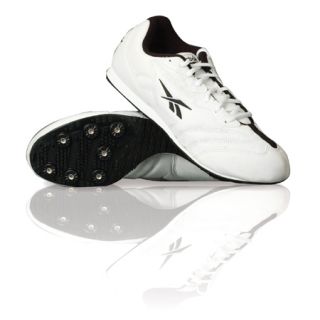 Reebok PB Black White Athletic Multiple Event Track Field Spikes Shoes 