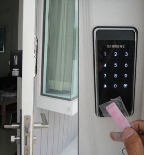 Samsung EZON Digital Door Lock SHS 2920 2 Tag Keys Pin Number NFC 