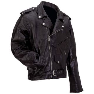 Mens Womans Real Buffalo Leather Motorcycle Jacket S M L XL 2XL 3XL 4X 