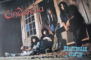   Heartbreak Station U s Promo Poster 80s Metal Glam Rock Music