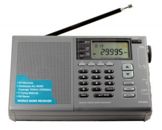 Sangean ATS 808A Am FM SW LW Shortwave Radio Jumbo LCD Display Mint in 