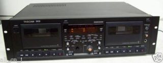 Tascam 302 Auto Reverse Dual Cassette Player Recorder