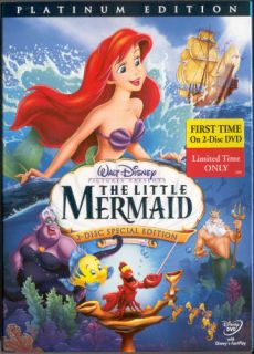 Disney The Little Mermaid DVD 2006 2 Disc Set Platinum Edition